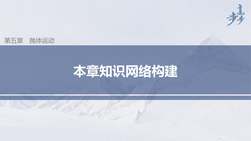 2026步步高六册同步物理必修2-第五章 本章知识网络构建.pptx_第1页