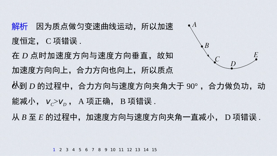 2026步步高六册同步物理必修2-模块综合试卷(一).pptx_第3页