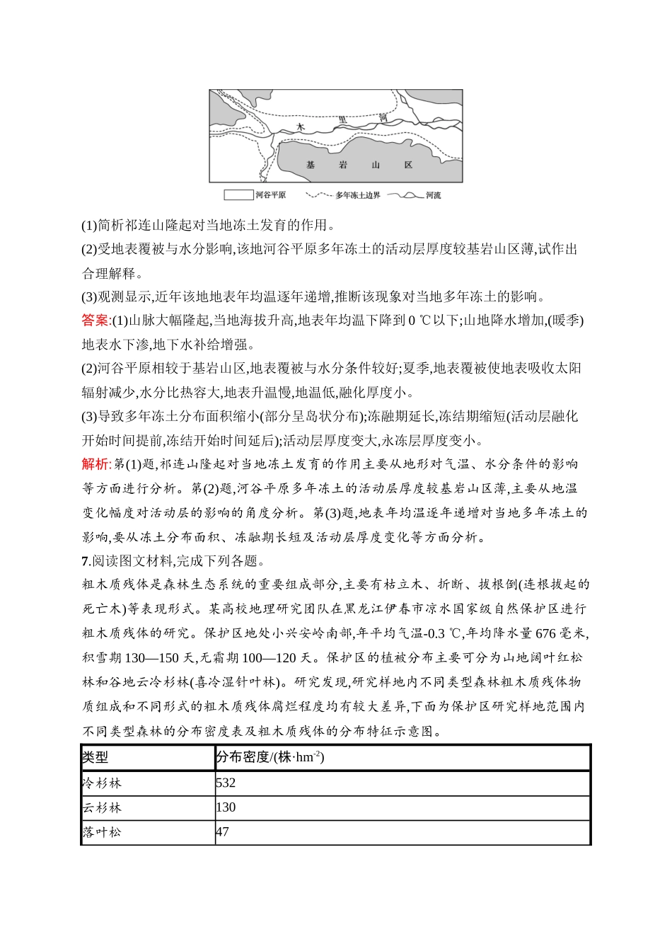 2026年高考总复习优化设计一轮复习地理（人教版）-考点规范练19　自然环境的整体性.docx_第3页