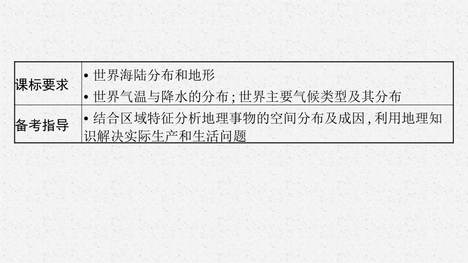2026年高考总复习优化设计一轮复习地理（人教福建专版）-第1讲　世界地理概况.pptx_第3页