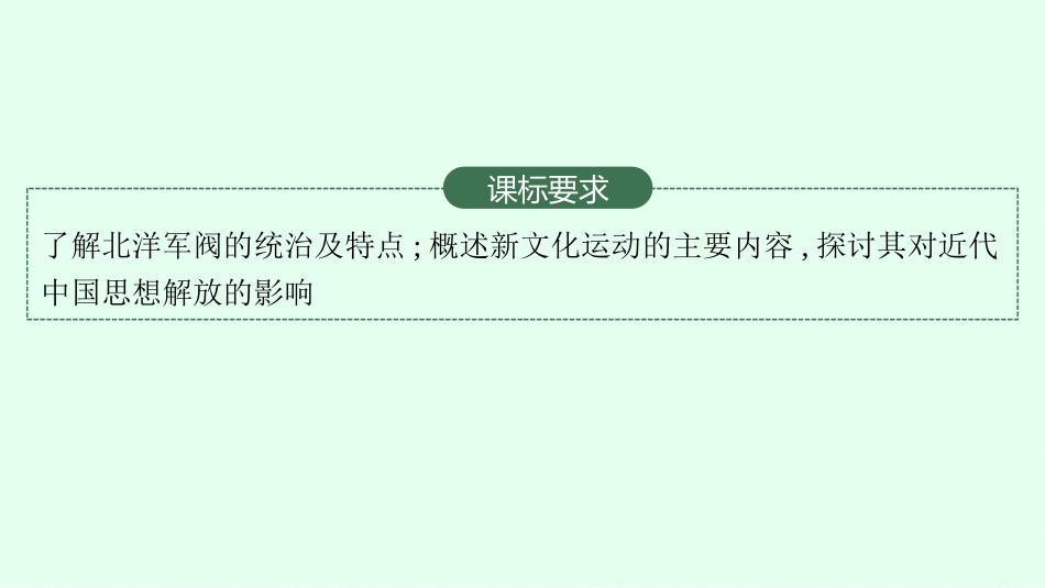 2026年高考总复习优化设计一轮复习历史（广西版）-第12讲　北洋军阀统治时期的政治、经济与文化.pptx_第3页