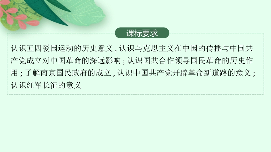 2026年高考总复习优化设计一轮复习历史（人教版）-第13讲　从五四运动到国共十年对立.pptx_第2页