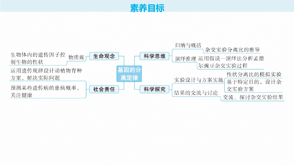 2026年高考总复习优化设计一轮复习生物-第16讲　第1课时　分离定律的发现及应用.pptx_第2页