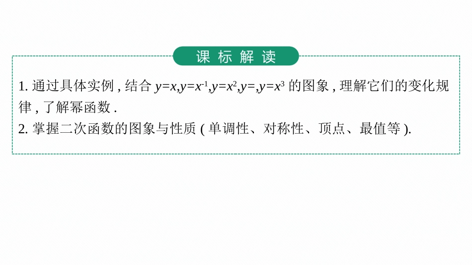2026年高考总复习优化设计一轮复习数学（人教A版）-第4节　幂函数、二次函数.pptx_第3页