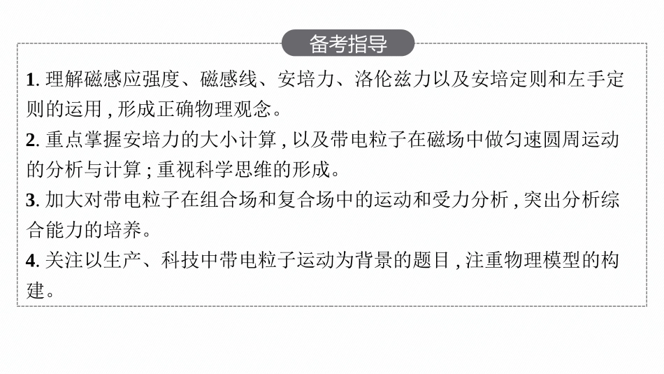 2026年高考总复习优化设计一轮复习物理（人教版）-第1讲　磁场　磁场对通电导线的作用力.pptx_第3页