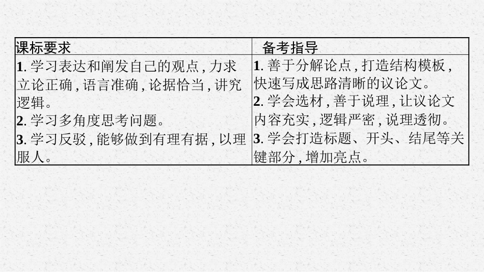 2026年高考总复习优化设计一轮复习语文-第1节　议论文.pptx_第3页