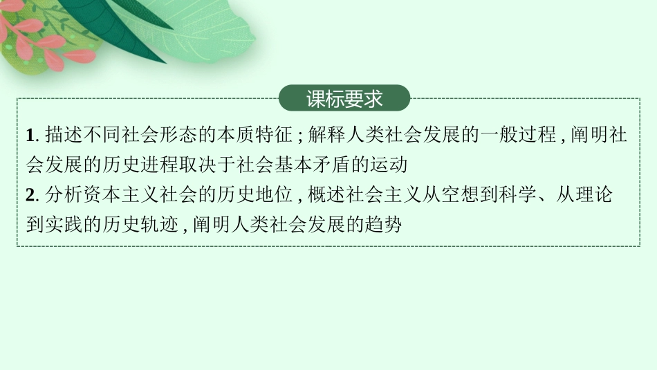 2026年高考总复习优化设计一轮复习政治（人教版）-第1课　社会主义从空想到科学、从理论到实践的发展.pptx_第2页