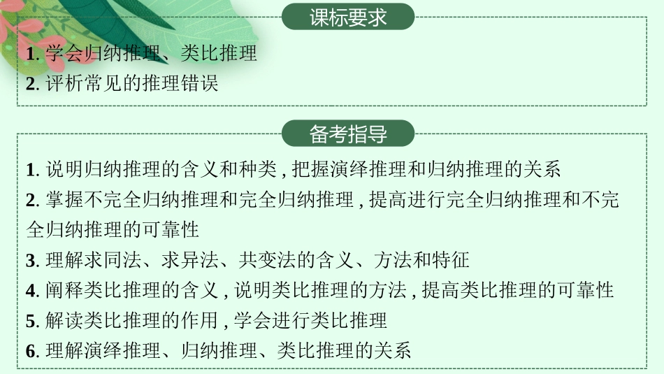 2026年高考总复习优化设计一轮复习政治（人教版）-第7课　学会归纳与类比推理.pptx_第2页