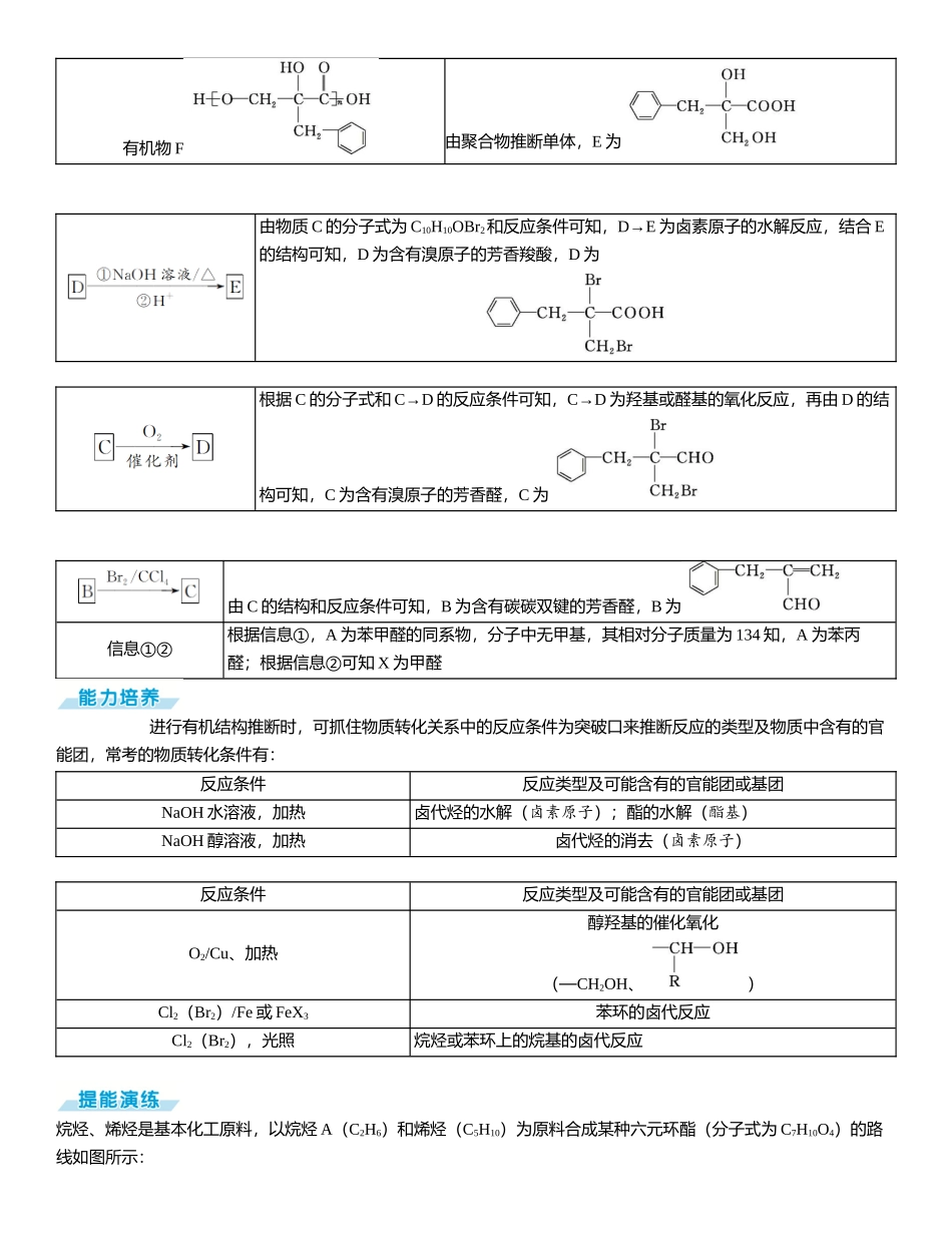 2026三维设计一轮总复习高中化学-大题突破（四）　有机合成与推断.docx_第2页