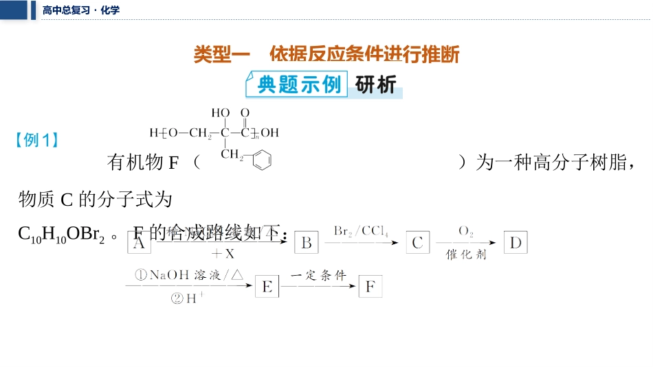 2026三维设计一轮总复习高中化学-大题突破4⇒有机推断与合成综合题.pptx_第3页