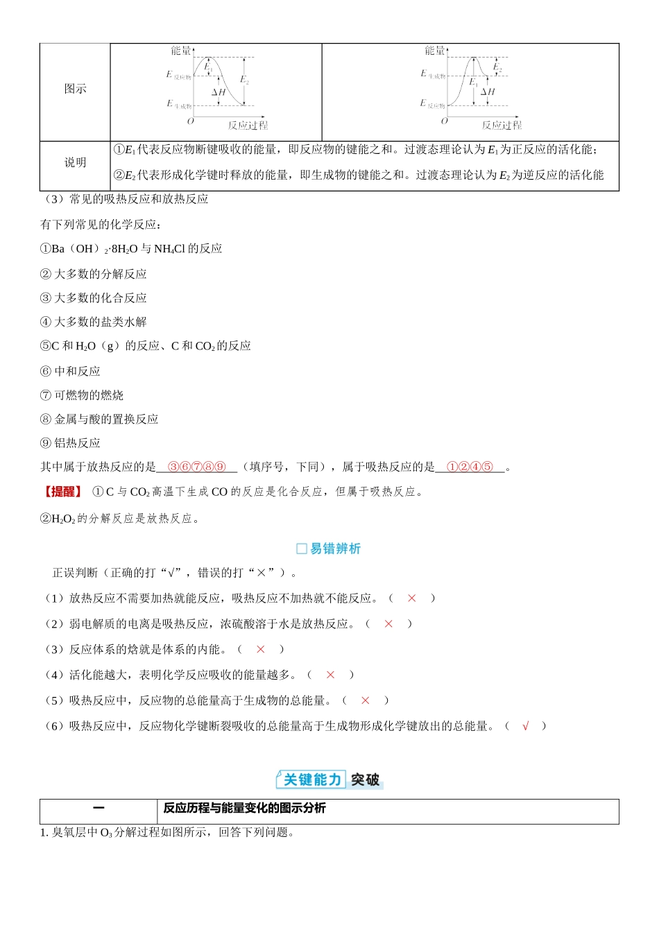 2026三维设计一轮总复习高中化学-第30讲　反应热　热化学方程式.docx_第2页