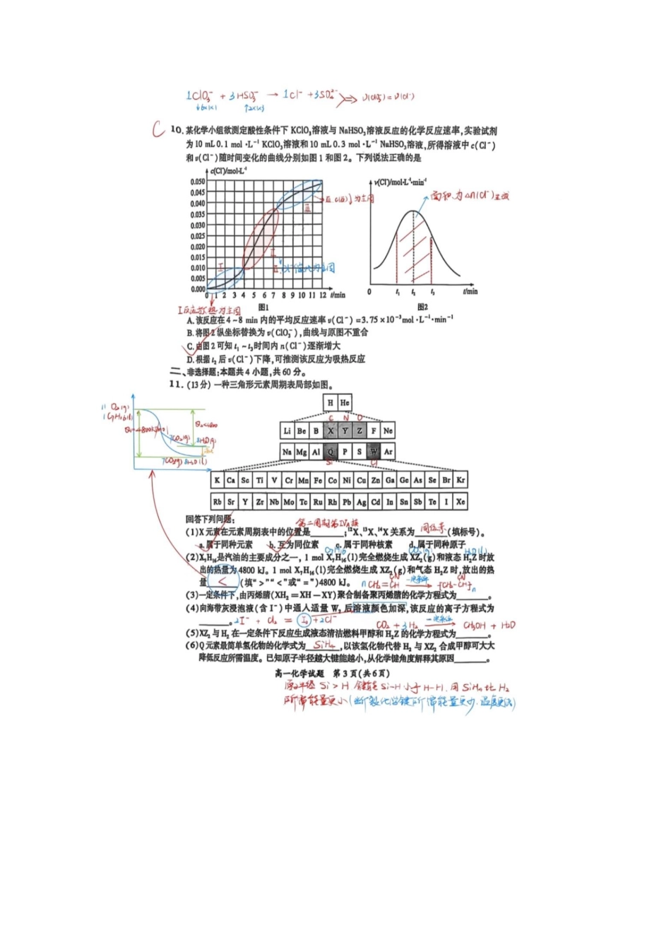 【化学】2025.7厦门高一期末质检卷手写解析.pdf_第3页