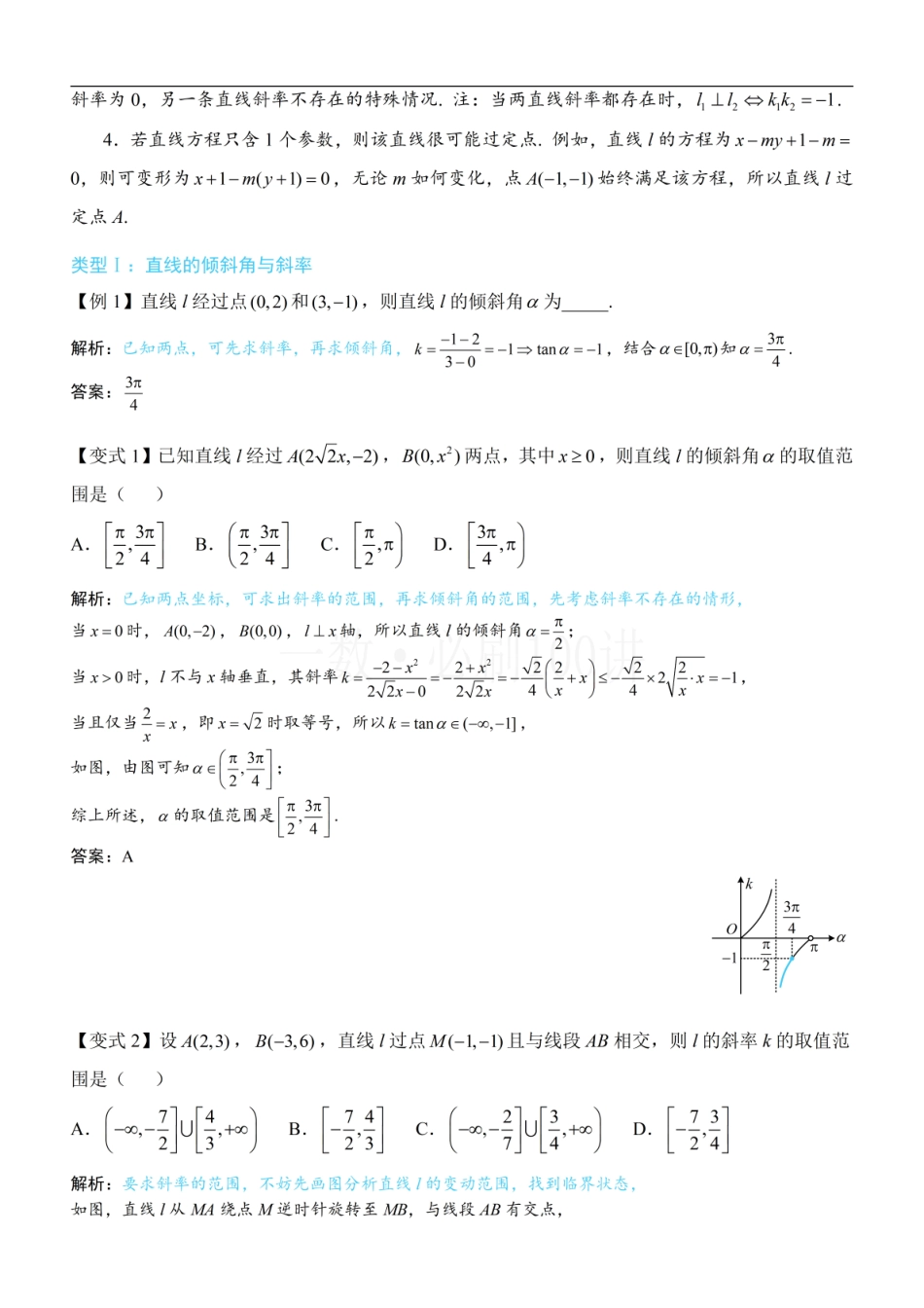 2026一轮数学教辅电子版-第1节 直线的方程（方法册+习题册）.pdf_第2页