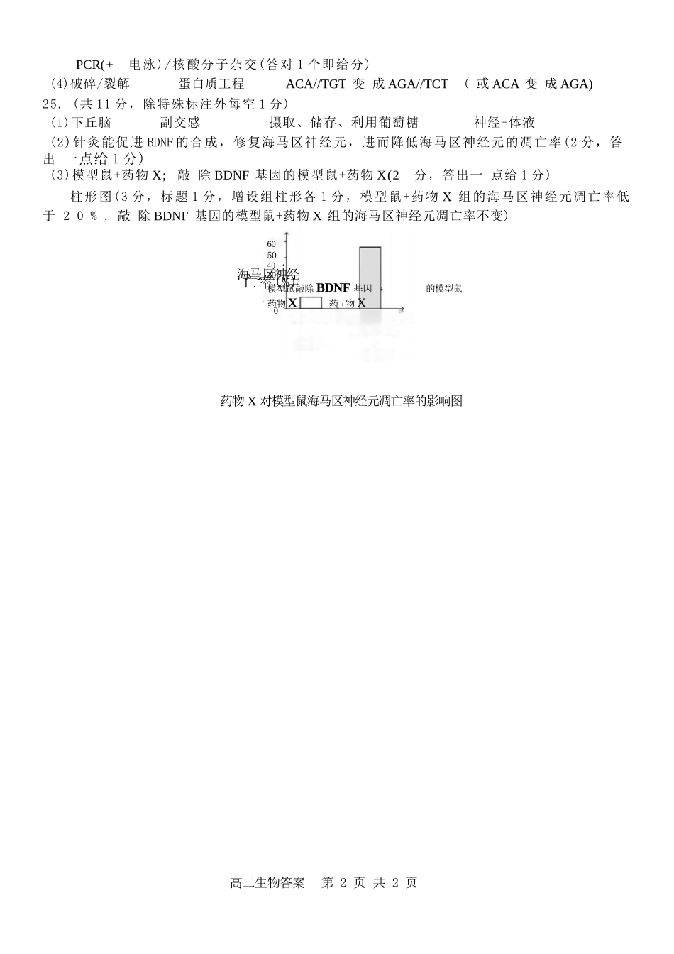 生物试题卷｜2506浙南名校联盟高二下期末统考答案【浙江卷】【高二下期末考】浙江省2024学年第二学期2025年6月浙南名校联盟高二年级期末联考（6.25-6.27）.docx_第2页