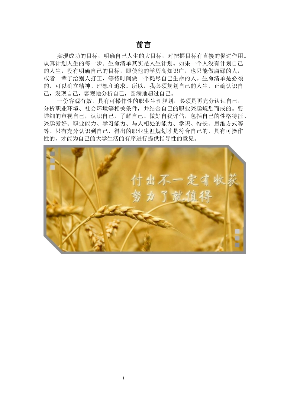 1电子商务 专业-大学生职业规划书.docx_第3页