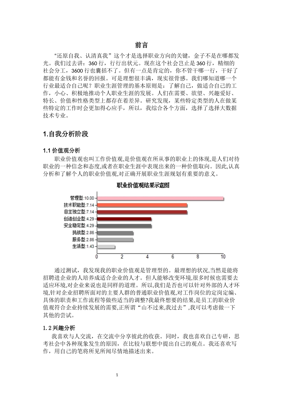 1大数据技术专业-大学生职业规划书1.docx_第3页