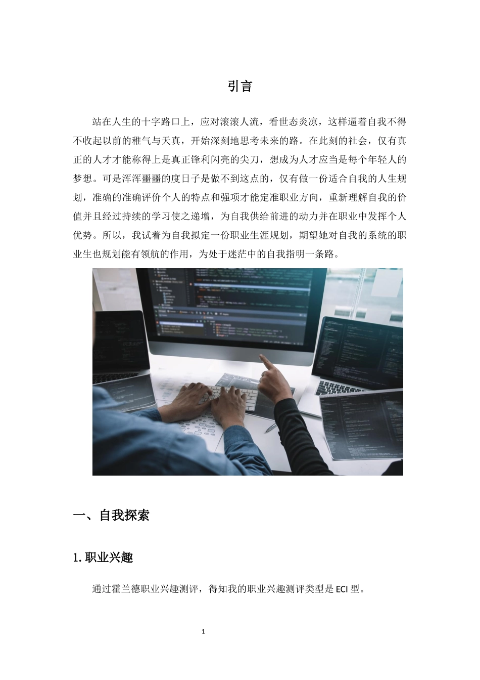 计算机应用工程专业-大学生职业生涯规划书2.docx_第3页
