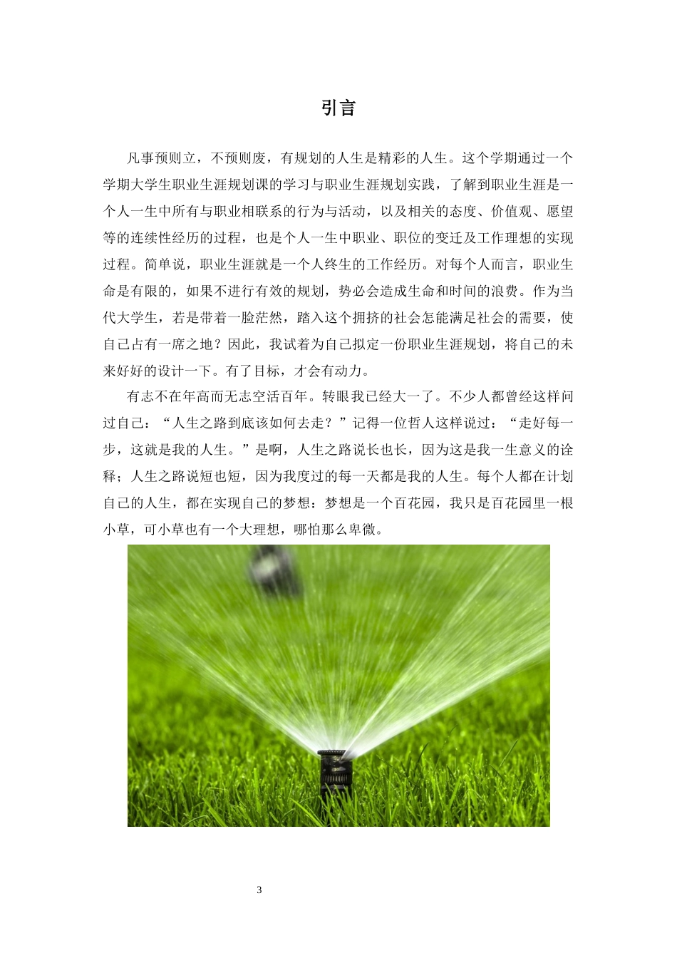 1草坪科学与工程专业-大学生职业规划书.docx_第3页