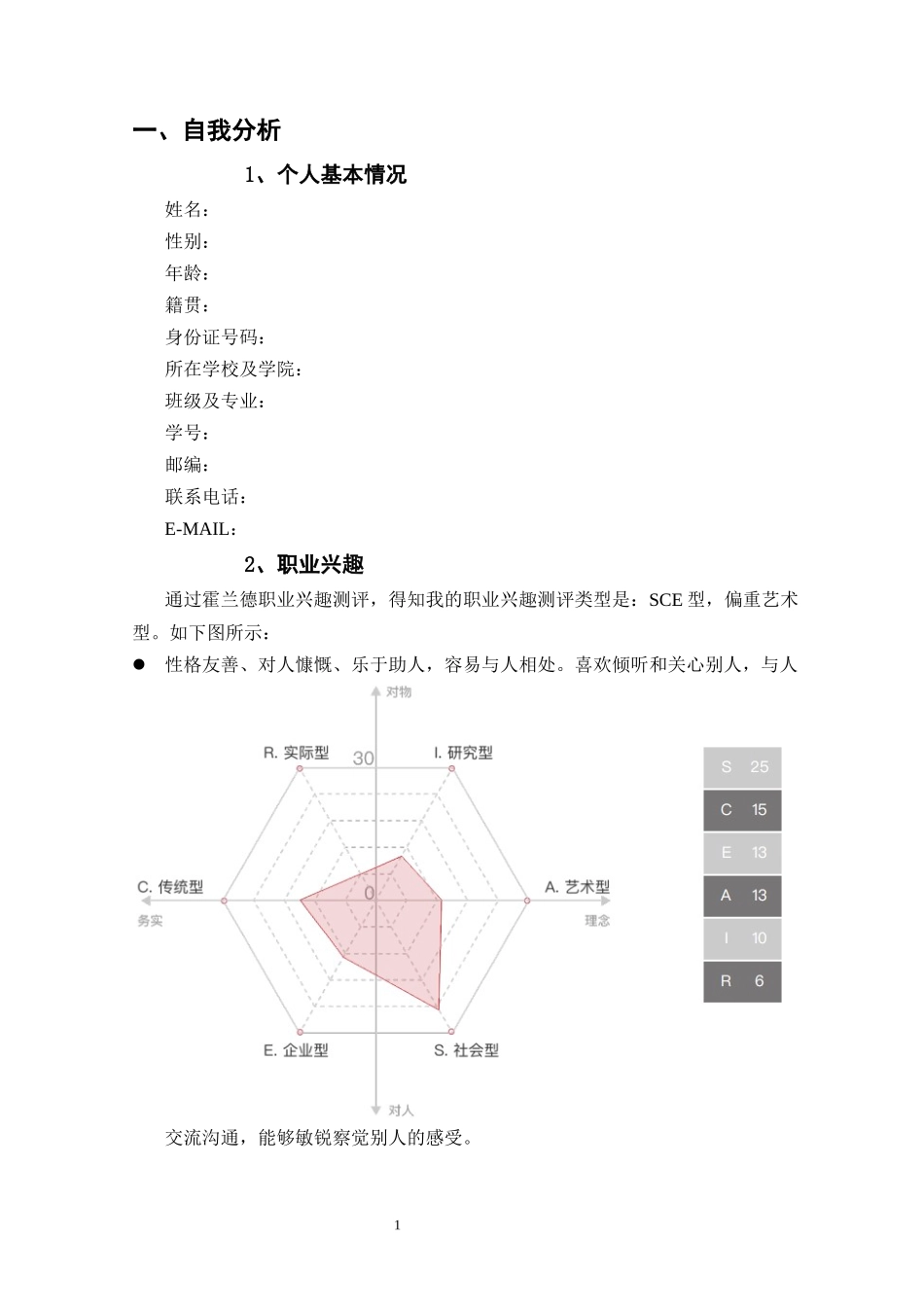 1药品质量与安全专业-大学生职业生涯规划书1.docx_第3页