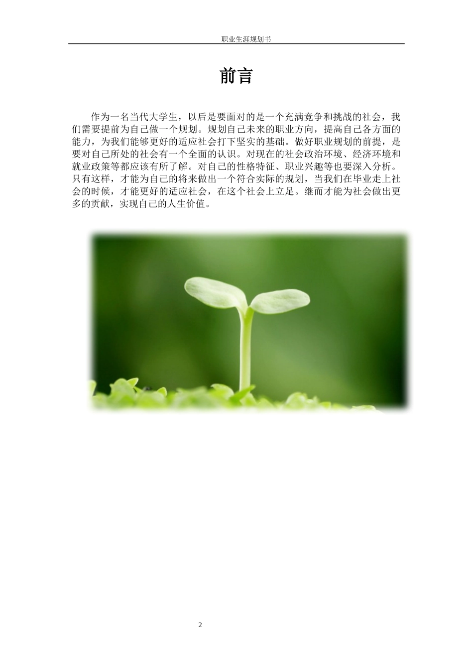 1计算机科学与技术专业-大学生职业生涯规划书12.docx_第3页