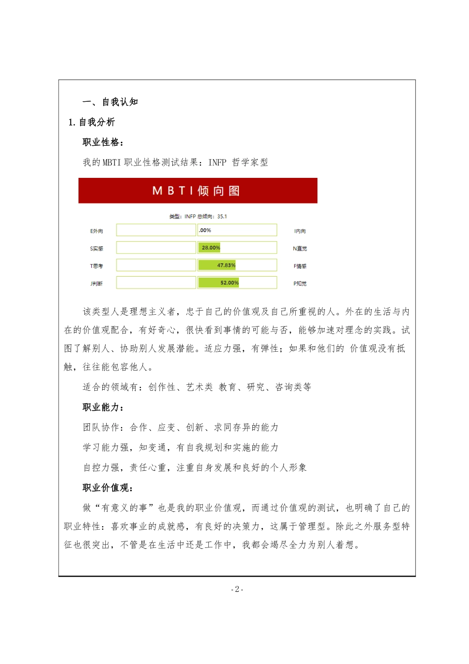 1经济与金融专业-大学生职业规划书.docx_第2页