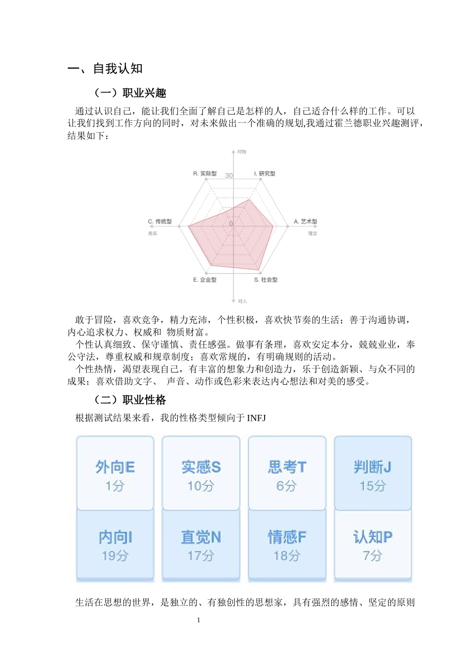 1物联网工程专业-大学生职业规划书1.docx_第3页