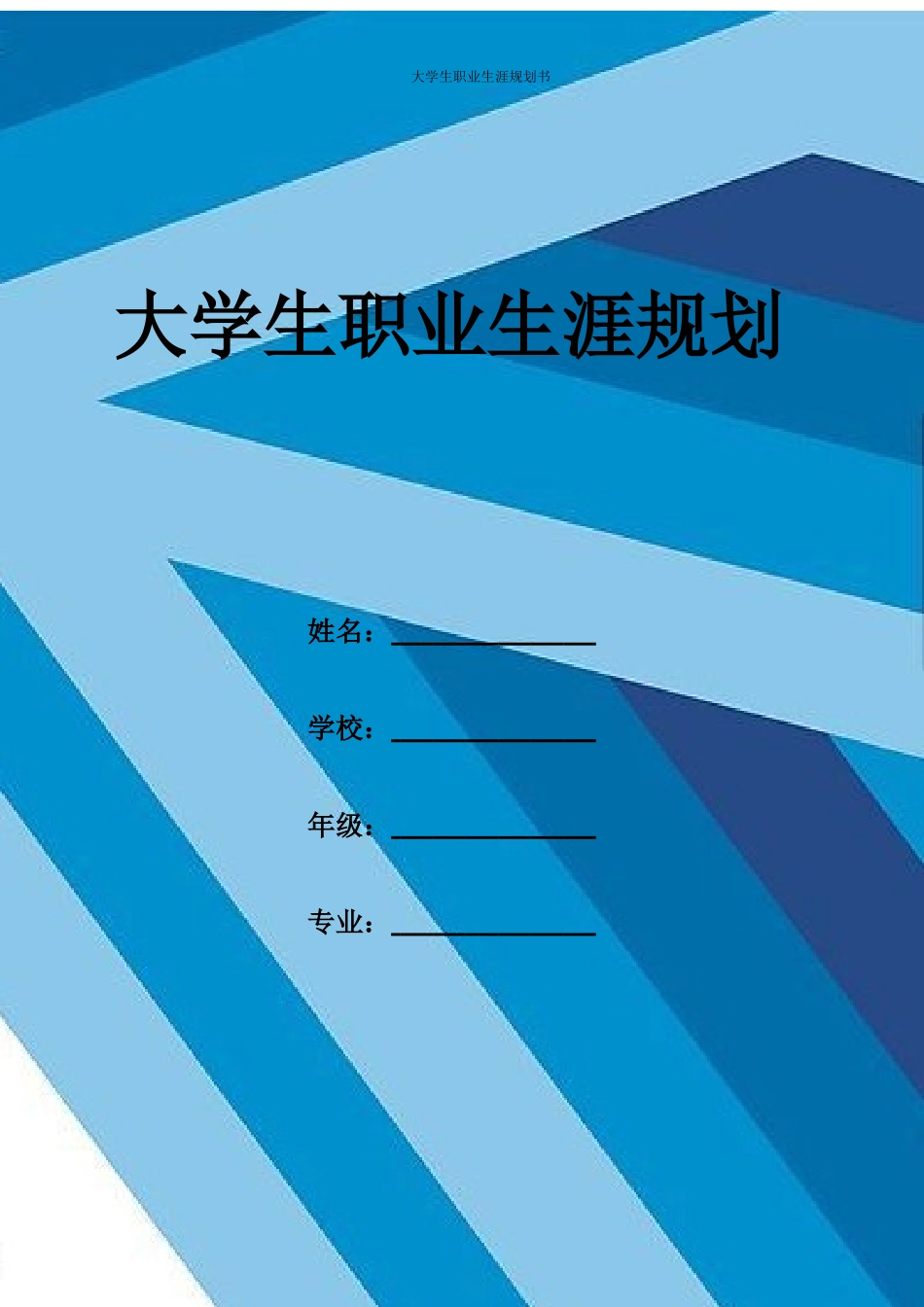 1服装与服饰设计专业-大学生职业规划书(1).docx_第1页
