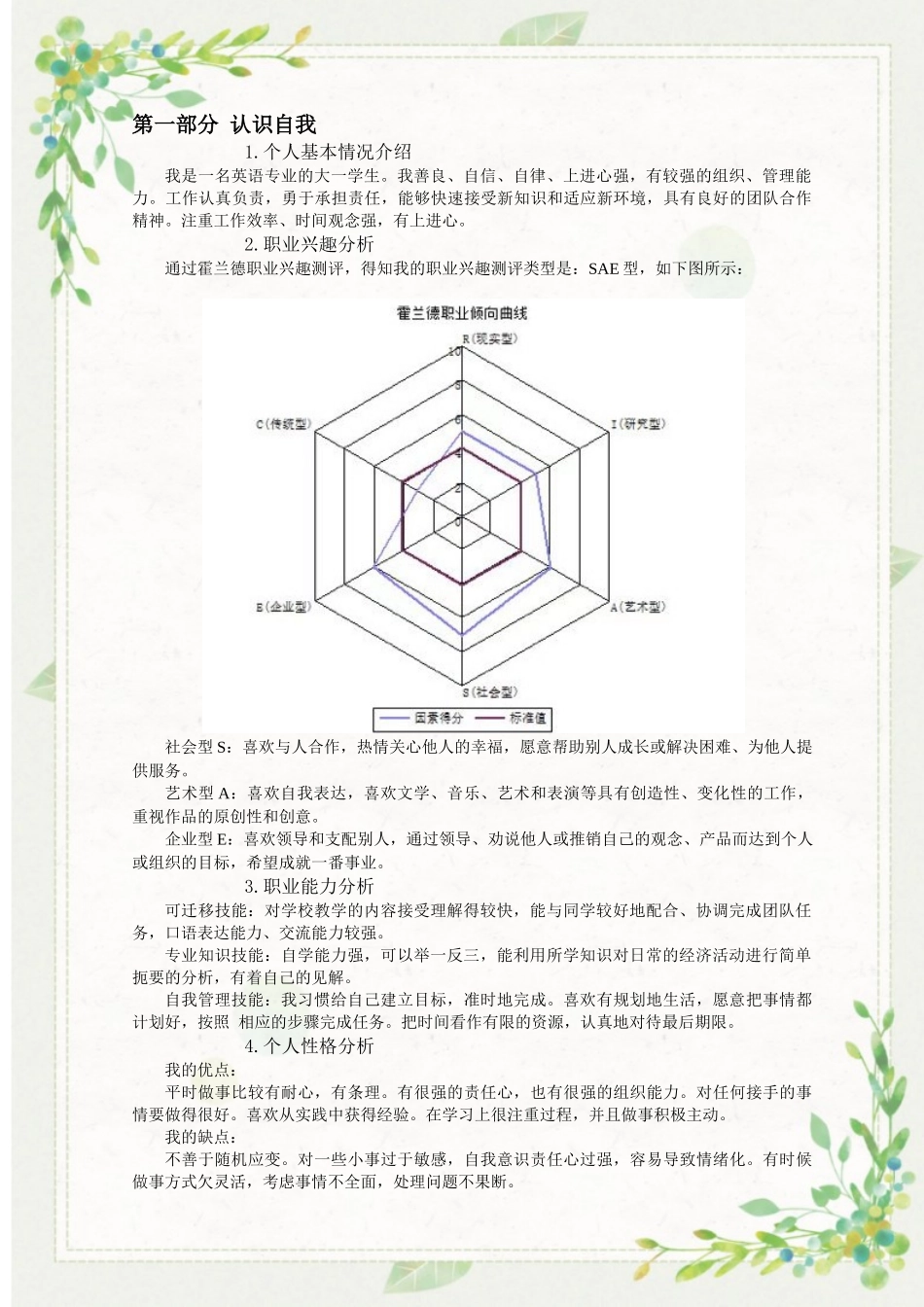 1英语专业-大学生职业规划书4.docx_第3页