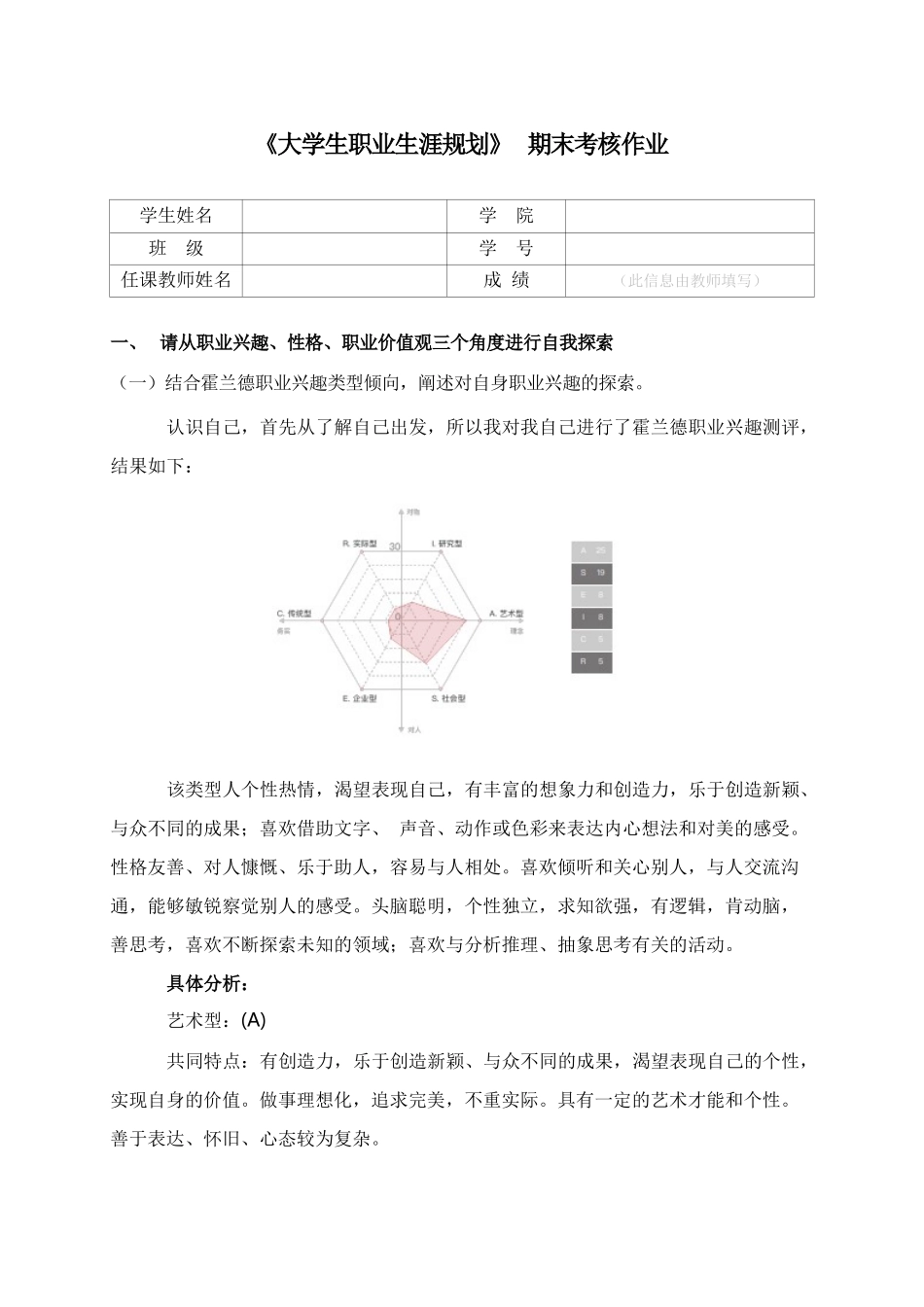 1商务英语专业-大学生职业规划书4.docx_第1页
