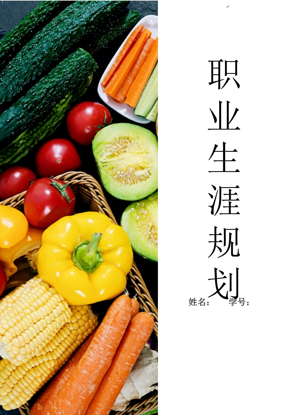 1农学专业-大学生职业规划书.docx_第1页