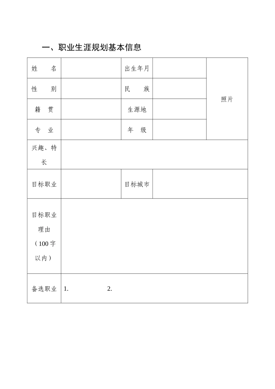 1农业资源与环境专业-大学生职业生涯规划书.docx_第3页