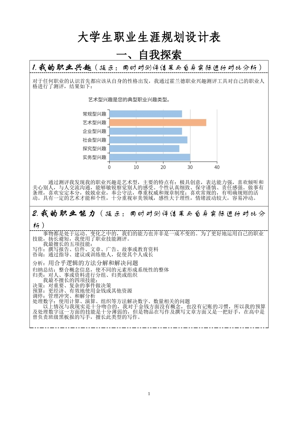 1法学专业-大学生职业规划书2.doc_第1页