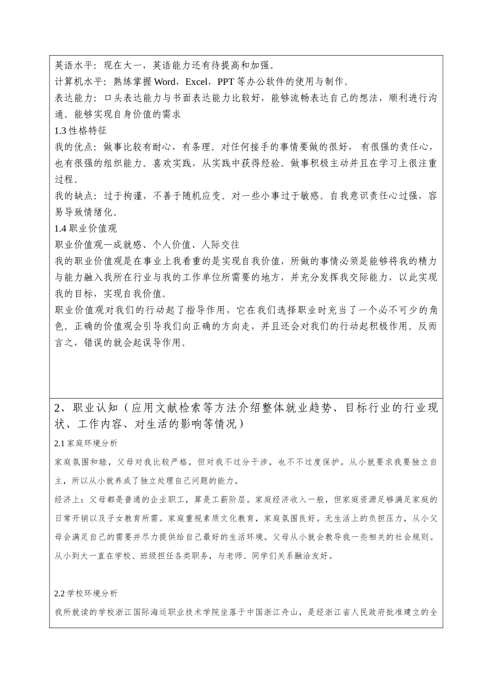 1船舶工程专业-大学生职业规划书.doc_第3页