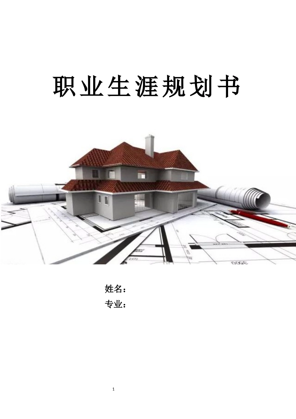 1土木工程专业-大学生职业规划书3.docx_第1页