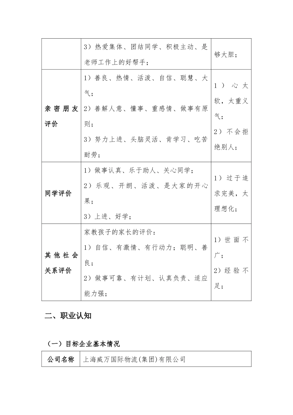 1-物流管理专业-大学生职业生涯规划书.docx_第2页