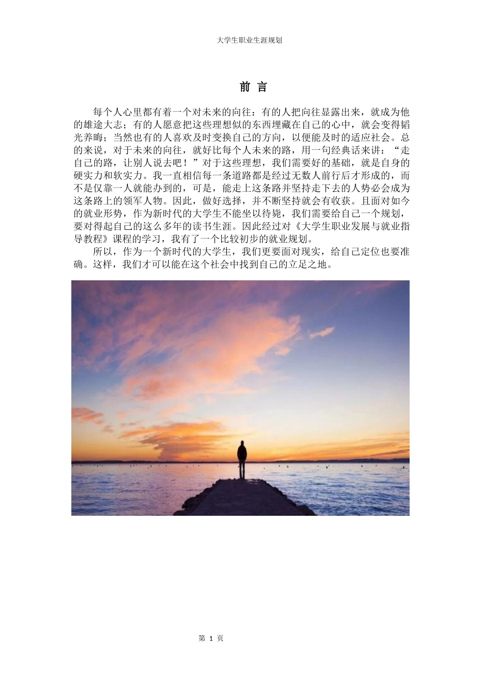 1新闻学专业-大学生职业生涯规划书1.docx_第3页