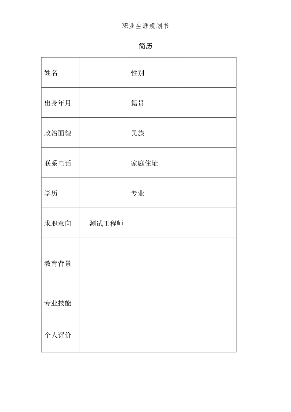 物联网应用专业-大学生职业生涯规划书.docx_第2页