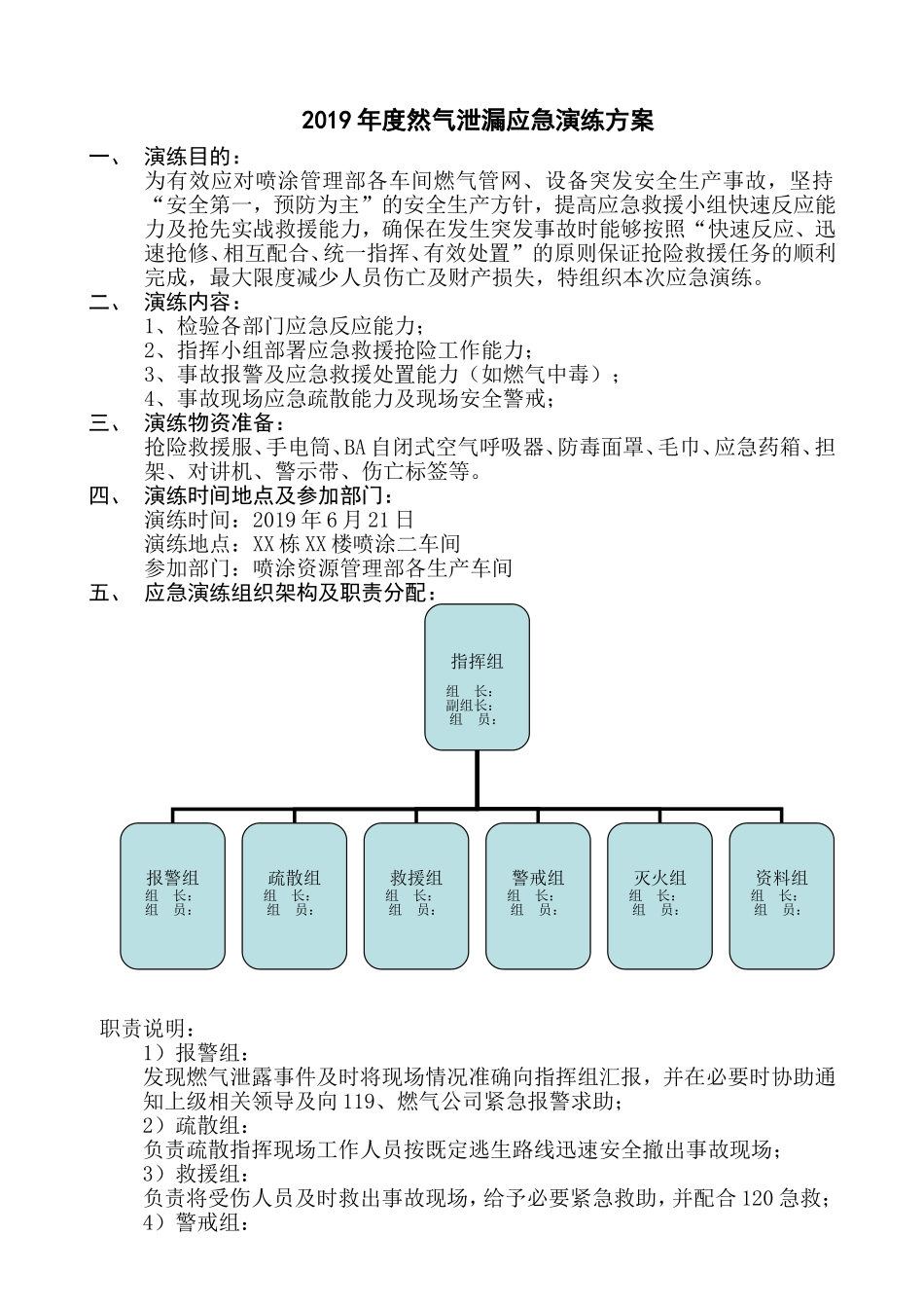【演练方案】天然气泄漏应急演练方案.doc_第2页