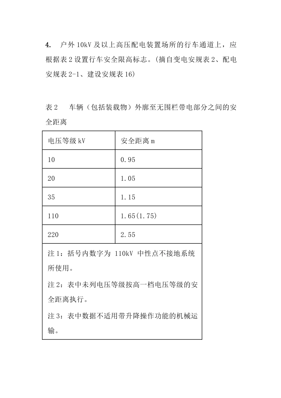 【安全距离】电力施工作业140种安全距离.docx_第2页