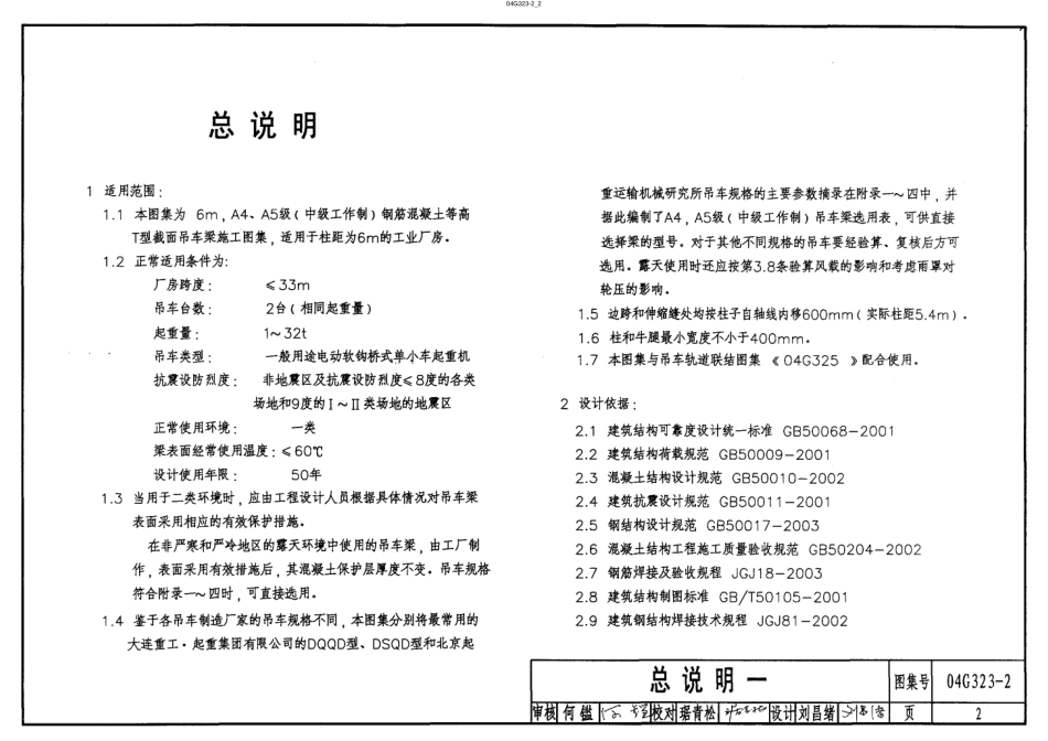 (被替代）04G323-2(钢筋混凝土吊车梁-工作级别A4、A5).pdf_第2页
