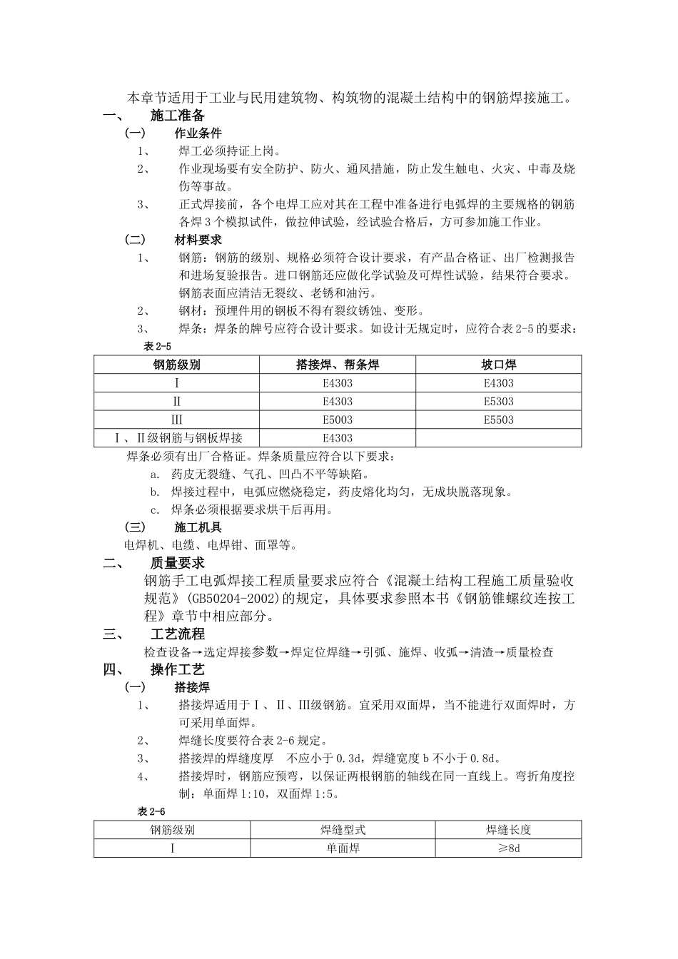 技术交底-主体结构工程-04钢筋手工电弧焊接工程.doc_第1页