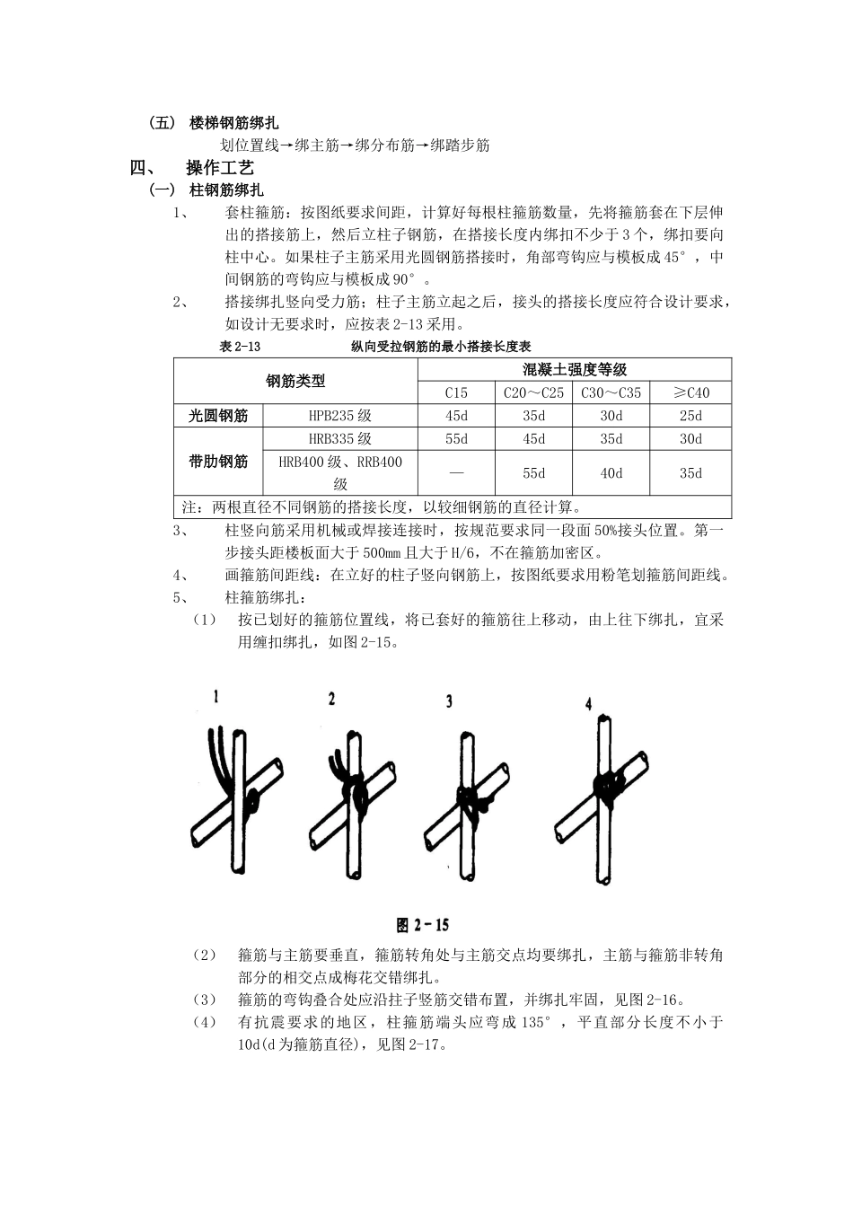 技术交底-主体结构工程-17框架结构钢筋绑扎工程.doc_第2页