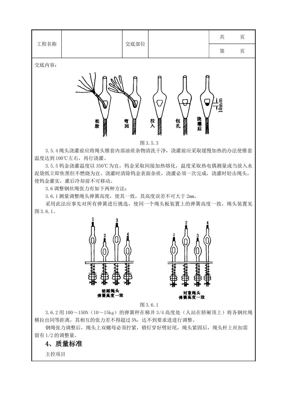全套建筑工程、安装工程施工技术交底及安全交底-03 钢丝绳安装质量管理.doc_第3页