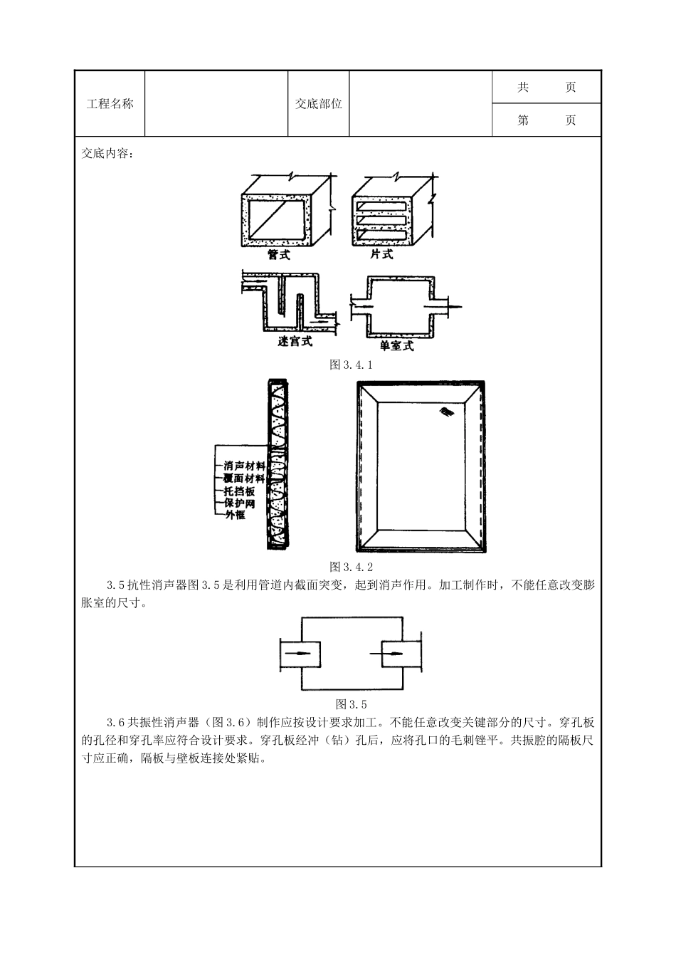 全套建筑工程、安装工程施工技术交底及安全交底-10 消声器制作与安装质量管理.doc_第3页