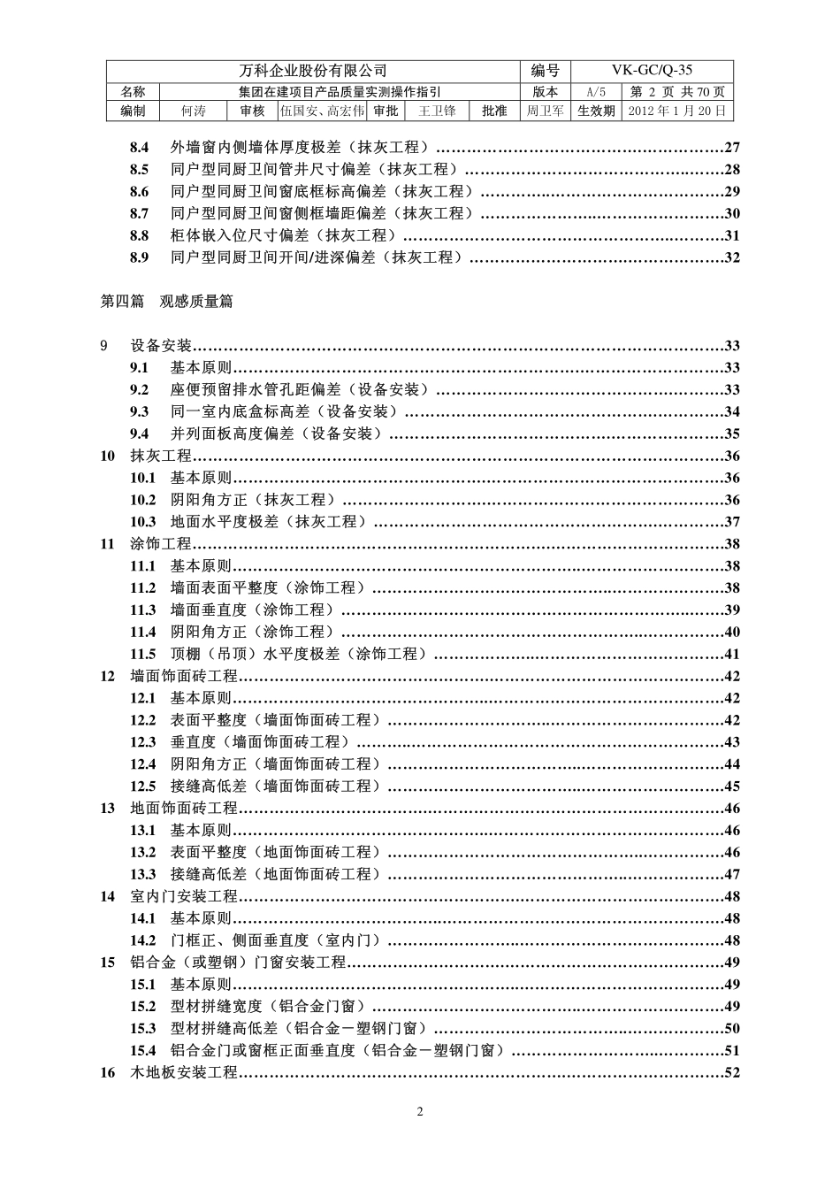 知名地产产品质量实测操作指引70页.pdf_第2页