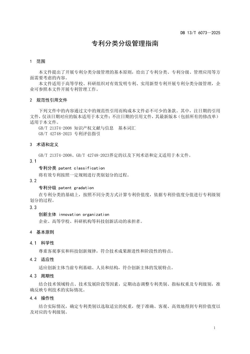 DB13T 6073—2025 专利分类分级管理指南.pdf_第3页