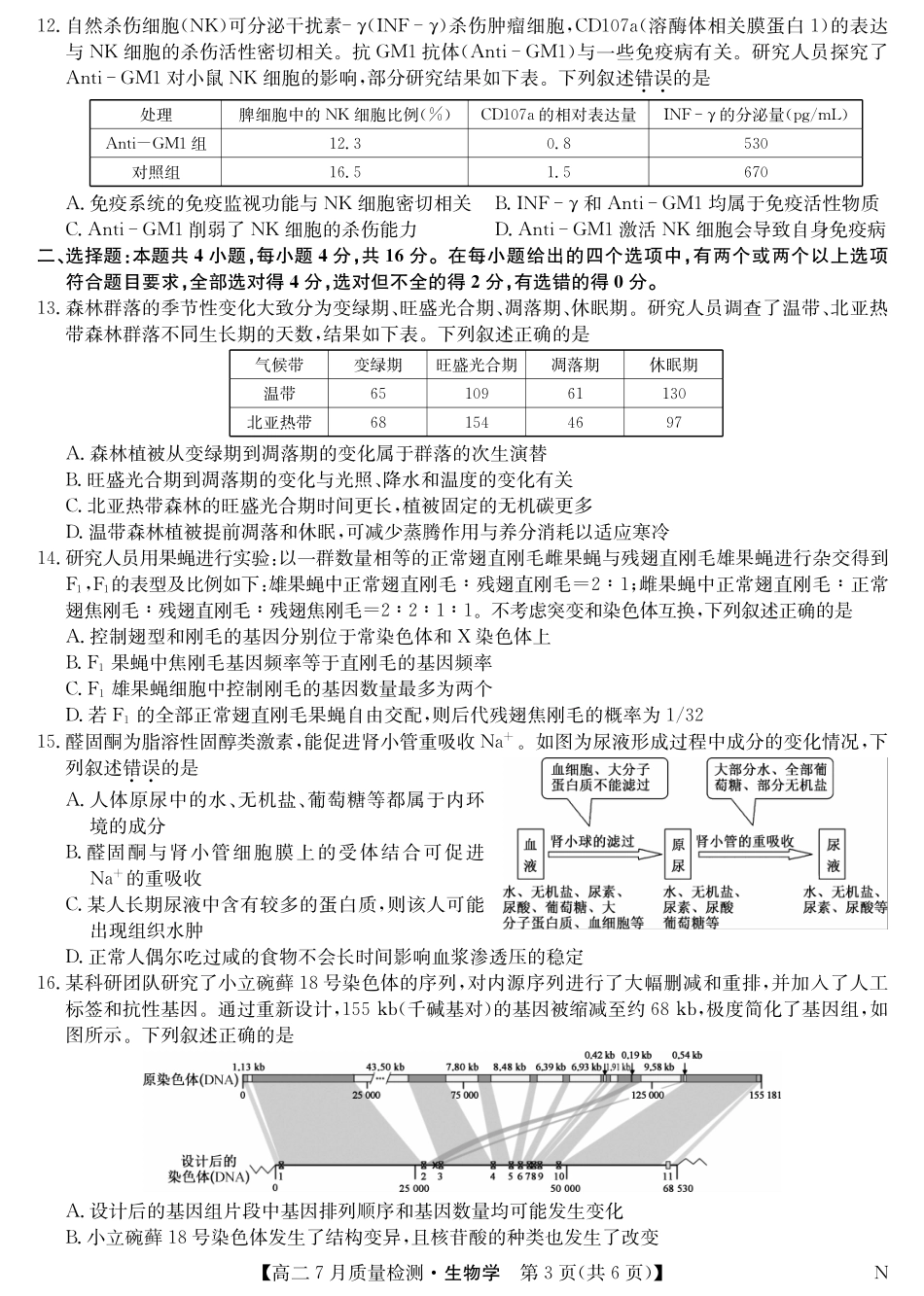 生物-7月质量检测（N）.pdf_第3页
