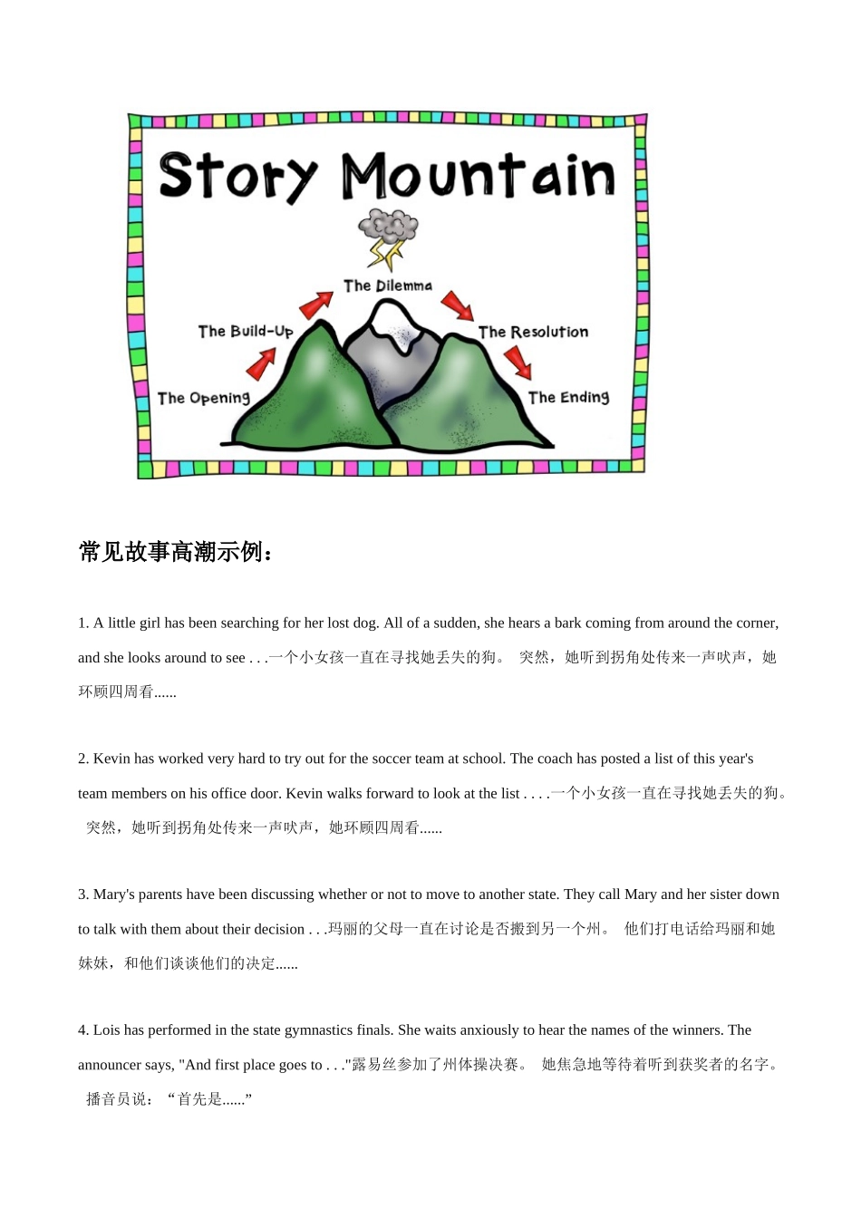 【读后续写】新高考英语-专题03 读后续写速成：“故事山”分析法123 .docx_第3页