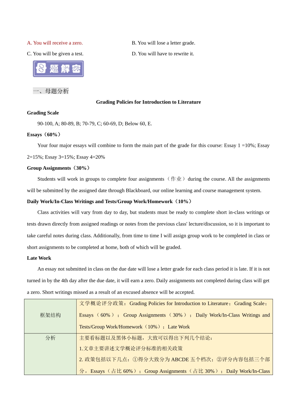 专题01 阅读理解（文学概论） -备战2023年高考英语母题题源解密（新高考）.docx_第2页