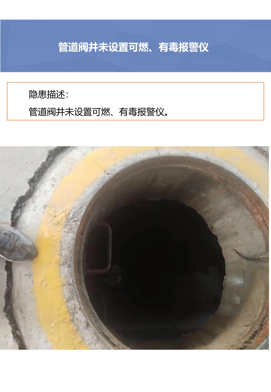 管道阀井未设置可燃有毒报警仪.pdf_第2页